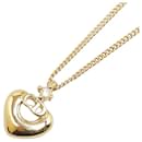 Dior CD Heart Pendant Necklace Metal Necklace in Excellent condition