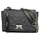 Jimmy Choo Denim Helia Star Bag Borsa a tracolla in denim in buone condizioni