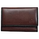 Gucci Leather Trifold Key Case Couro Outro 106678 em bom estado