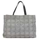 Chanel New Travel Line Tote Bag Canvas Tote Bag in Good condition