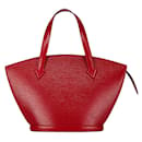 Louis Vuitton Saint-Jacques Leather Handbag M52277 in Good condition