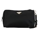 Prada Tessuto Accessory Pouch Canvas Vanity Bag in Good condition