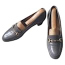 Vintage heeled moccasins, CÉLINE, gray color, size 36.5 - Céline