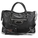 Bolsa de ombro Motocross Metallic Edge City - Balenciaga