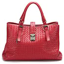 Intrecciato Leather Roma Handbag - Bottega Veneta