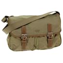 PRADA Shoulder Bag Nylon Beige Auth 75615 - Prada