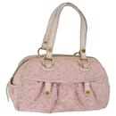 CELINE Macadam Canvas Hand Bag Pink Auth 75323 - Céline