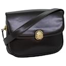 CELINE Shoulder Bag Leather Brown Auth 74588 - Céline