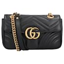Gucci Gg Marmont Matelassé Mini Bag Black
