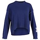 Zadig & Voltaire Knitted Sweater in Blue Wool