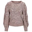 Vanessa Bruno Knitted Sweater in Beige Wool