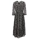 Ba&Sh Robe Midi Tixana en Viscose Noire