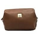 Celine Leather Cosmetic Pouch  Leather Vanity Bag in Good condition - Céline