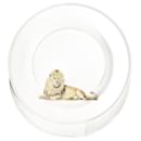 White Lion and Ostrich plate set - Autre Marque