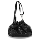 Dior Cannage Drawstring Shoulder Bag Leather Shoulder Bag in Good Condition