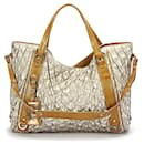 Metallic Quilted Leather Tote Bag - Bally