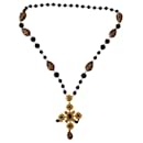 Elegant Charm Cross Necklace with Crystal Details - Dolce & Gabbana
