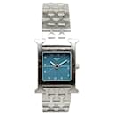Hermès Silver Quartz Stainless Steel Heure H Watch