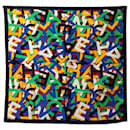 Bufanda de seda con varios alfabetos de Chanel