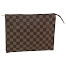 LOUIS VUITTON Damier Ebene Poche Toilette 26 Pouch N47543 LV Auth 75175 - Louis Vuitton