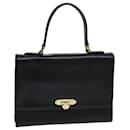 VALENTINO Hand Bag Leather Black Auth bs14654 - Valentino