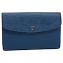 LOUIS VUITTON Epi Montaigne 27 Pochette Bleu M52655 Auth LV 75166 - Louis Vuitton