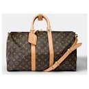 Bolsa de viagem LOUIS VUITTON em lona marrom - 101919 - Louis Vuitton