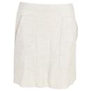Emporio Armani Suit Mini Skirt in Cream Linen - Giorgio Armani