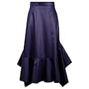 Hermes Mermaid Midi Skirt in Indigo Cotton - Hermès