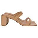 By Far Tanya Sandals in Beige Patent calf leather Leather