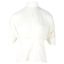 Emilia Wickstead Gee Gee High Neck Top in White Polyester - Autre Marque