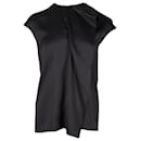 Hermès Sleeveless Blouse in Black Silk