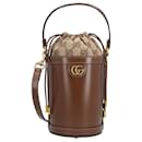 Gucci Ophidia Mini Bucket Bag Brown