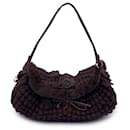 Brown Wool Knit Tote Shoulder Bag Handbag - Ermanno Scervino