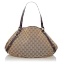 Gucci GG Canvas Abbey Shoulder Bag Canvas Shoulder Bag 130736 in Good condition