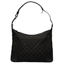 Bolso de hombro de lona Gucci GG Bolso de hombro de cuero 143743 en buen estado