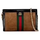 Borsa a tracolla con catena Ophidia in pelle scamosciata Gucci Borsa a tracolla in pelle scamosciata 503877 in buone condizioni