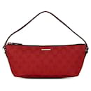 Gucci GG Canvas Boat Baguette Bag  Canvas Handbag 7198 in good condition