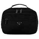 Prada Tessuto Travel Vanity Case Bolsa de lona em excelente estado