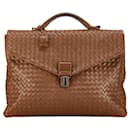 Bottega Veneta Intrecciato Leather Briefcase Leather Business Bag 113095 in good condition