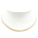 Tiffany & Co Classic Pearl Necklace Natural Material Necklace in Good condition
