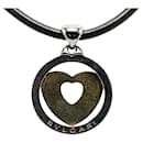 Bvlgari 18k Gold Tondo Heart Choker Metal Necklace in Good condition - Bulgari