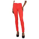 Jeans skinny vermelhos - tamanho UK 6 - Gucci