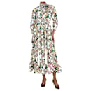 Multi floral-printed midi shirt dress - size UK 6 - Autre Marque