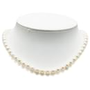 [LuxUness] Silberne Akoya-Perlenkette, Metallkette in ausgezeichnetem Zustand - & Other Stories
