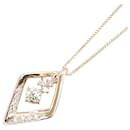 K18PG Pink Gold Diamond Pendant Necklace in Great Condition - & Other Stories