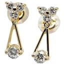 [LuxUness] 18K Diamond Drop Earrings  Metal Earrings in Excellent condition - & Other Stories
