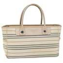 BURBERRY Hand Bag Canvas Beige Auth bs14508 - Burberry