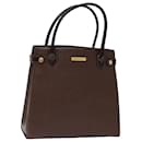 Burberrys Hand Bag Leather Brown Auth bs14824 - Autre Marque