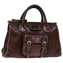 Chloe Hand Bag Leather Brown Auth bs14554 - Chloé